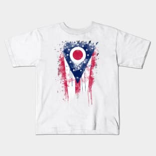 Ohio Flag Souvenir Kids T-Shirt